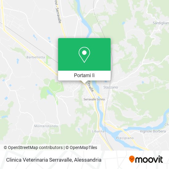 Mappa Clinica Veterinaria Serravalle