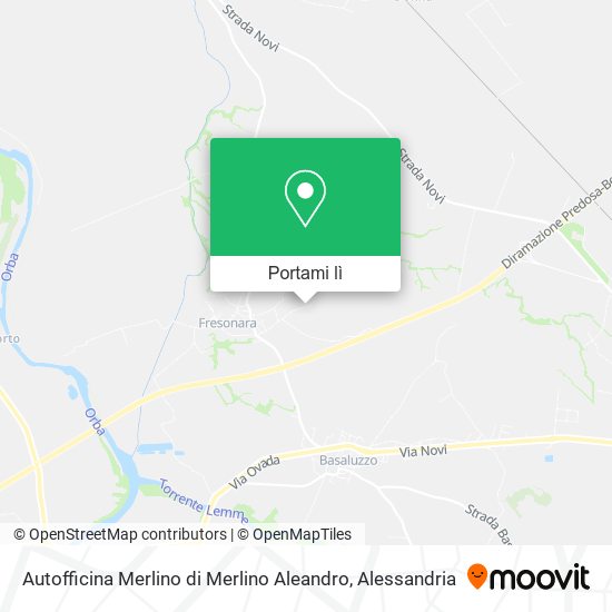 Mappa Autofficina Merlino di Merlino Aleandro