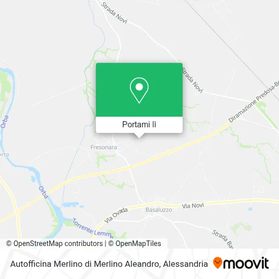 Mappa Autofficina Merlino di Merlino Aleandro