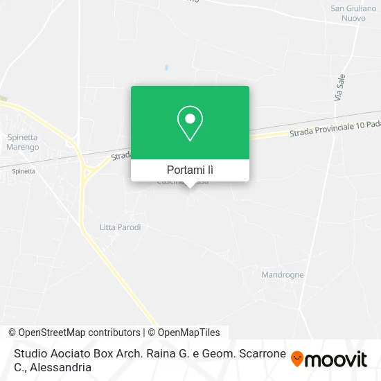 Mappa Studio Aociato Box Arch. Raina G. e Geom. Scarrone C.