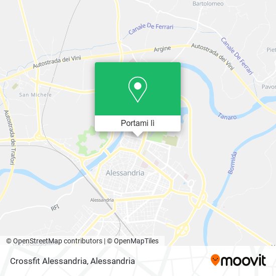 Mappa Crossfit Alessandria