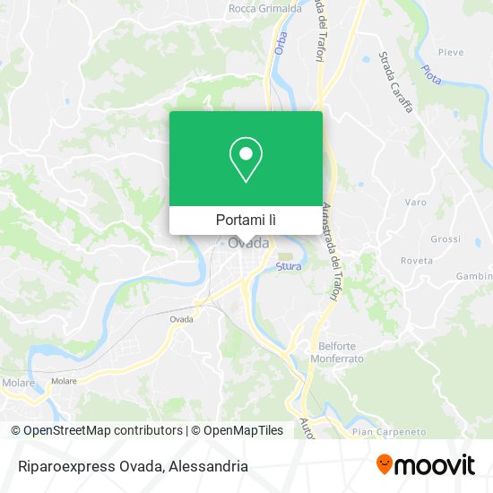 Mappa Riparoexpress Ovada