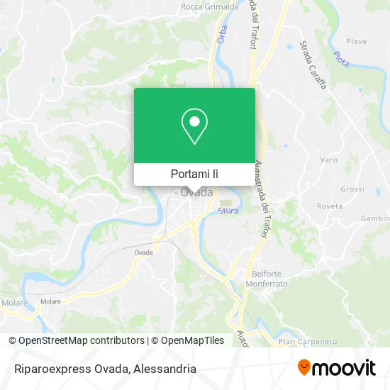 Mappa Riparoexpress Ovada