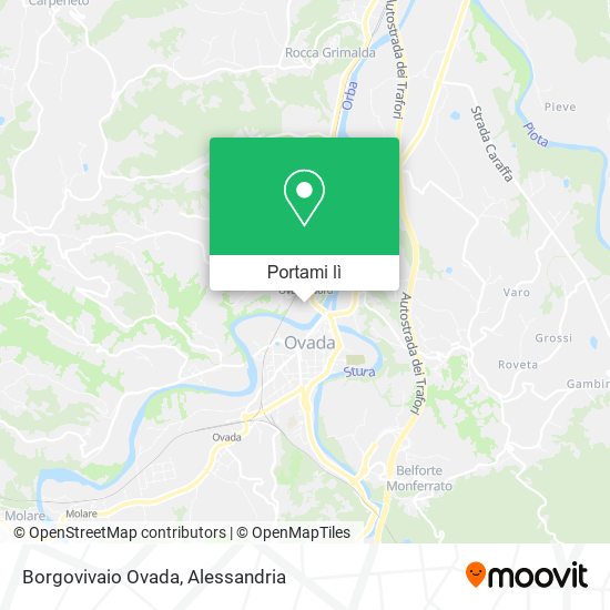 Mappa Borgovivaio Ovada