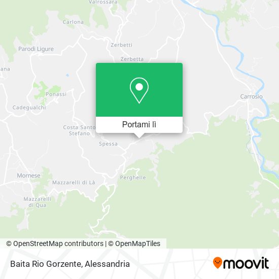 Mappa Baita Rio Gorzente