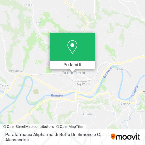 Mappa Parafarmacia Alipharma di Buffa Dr. Simone e C