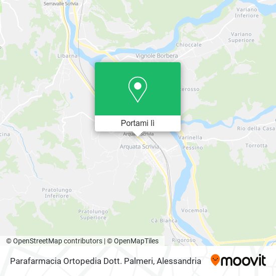 Mappa Parafarmacia Ortopedia Dott. Palmeri