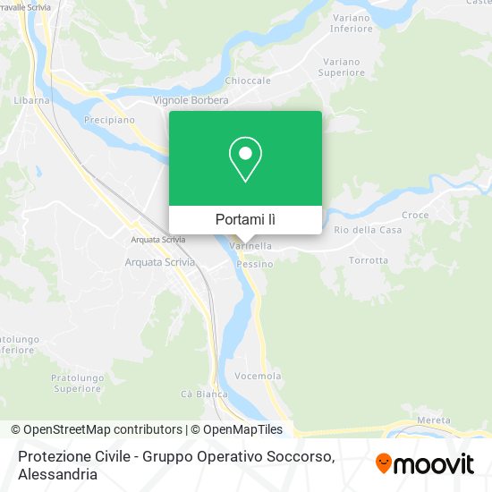 Mappa Protezione Civile - Gruppo Operativo Soccorso