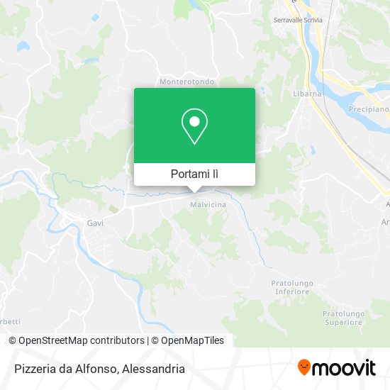 Mappa Pizzeria da Alfonso