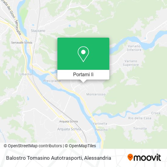 Mappa Balostro Tomasino Autotrasporti