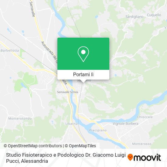 Mappa Studio Fisioterapico e Podologico Dr. Giacomo Luigi Pucci