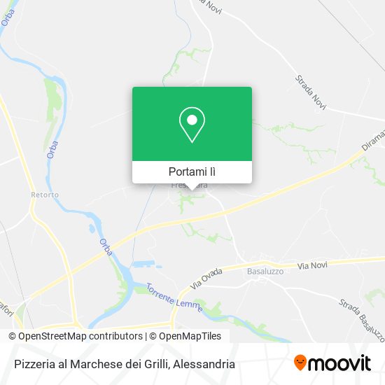 Mappa Pizzeria al Marchese dei Grilli