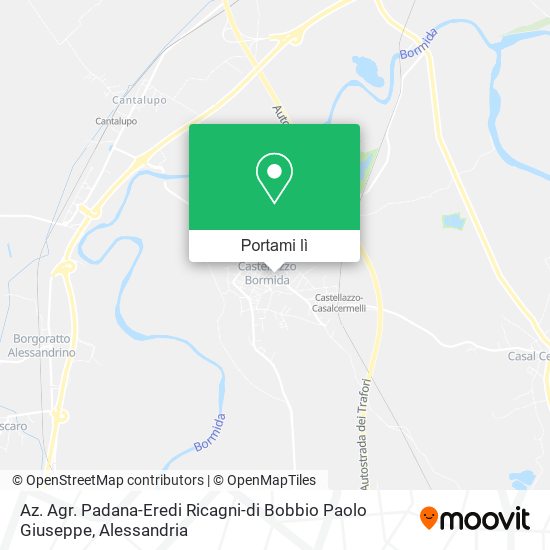 Mappa Az. Agr. Padana-Eredi Ricagni-di Bobbio Paolo Giuseppe