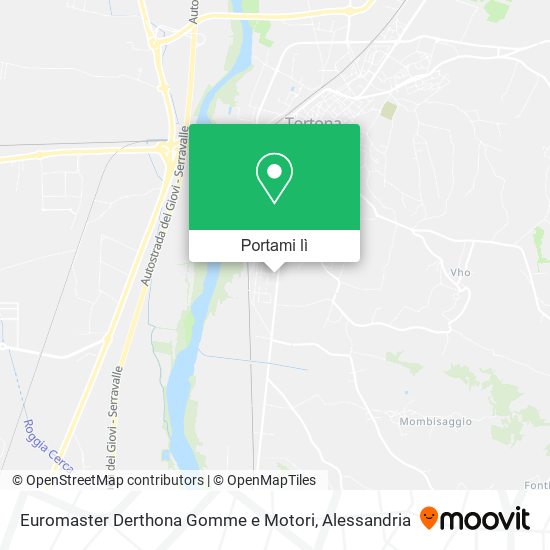 Mappa Euromaster Derthona Gomme e Motori