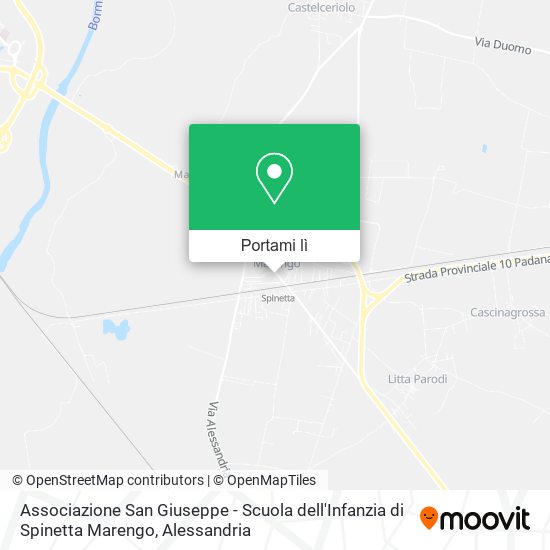 Mappa Associazione San Giuseppe - Scuola dell'Infanzia di Spinetta Marengo