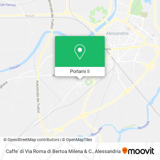 Mappa Caffe' di Via Roma di Bertoa Milena & C.