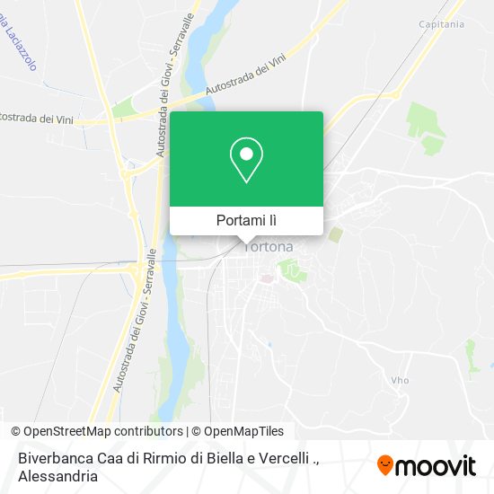 Mappa Biverbanca Caa di Rirmio di Biella e Vercelli .