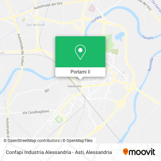 Mappa Confapi Industria Alessandria - Asti