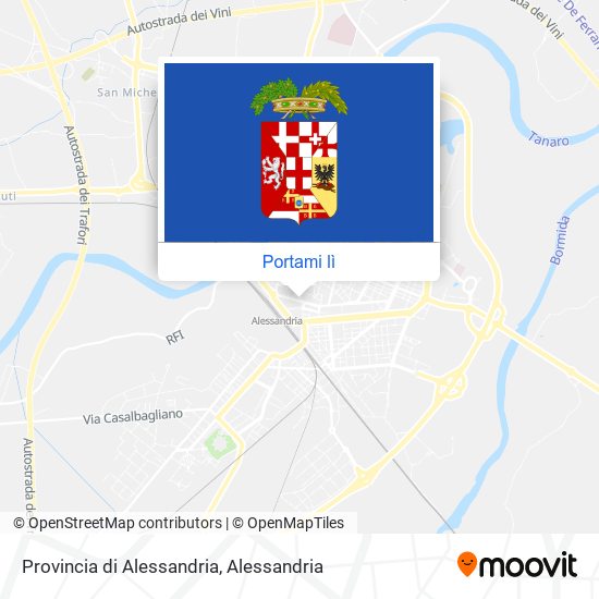 Mappa Provincia di Alessandria