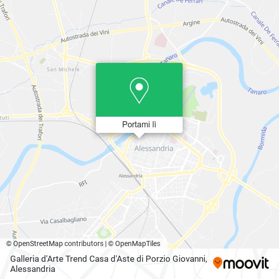 Mappa Galleria d'Arte Trend Casa d'Aste di Porzio Giovanni