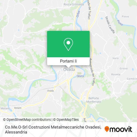 Mappa Co.Me.O-Srl Costruzioni Metalmeccaniche Ovadesi