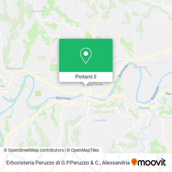 Mappa Erboristeria Peruzzo di G.P.Peruzzo & C.