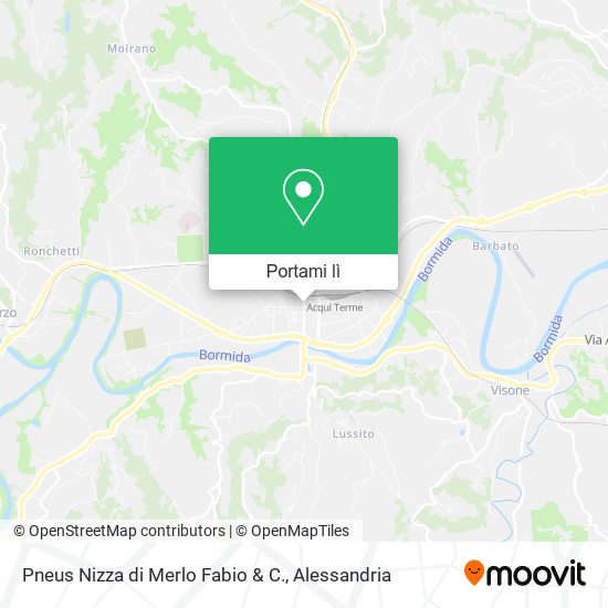 Mappa Pneus Nizza di Merlo Fabio & C.