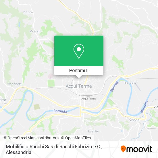 Mappa Mobilificio Racchi Sas di Racchi Fabrizio e C.