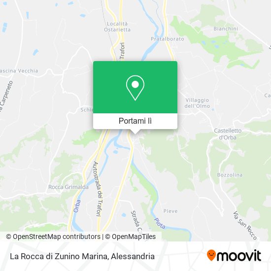 Mappa La Rocca di Zunino Marina