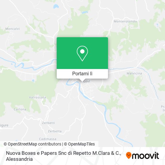 Mappa Nuova Boxes e Papers Snc di Repetto M.Clara & C.
