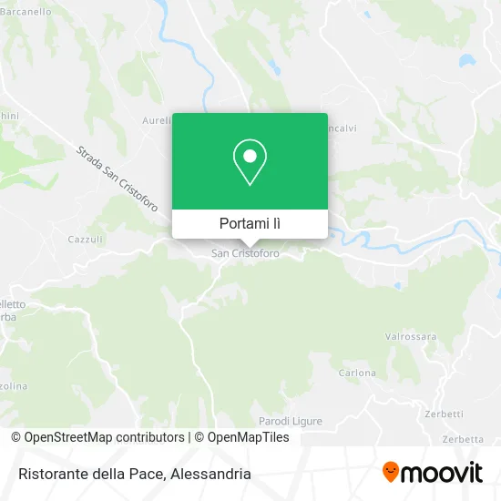 Mappa Ristorante della Pace