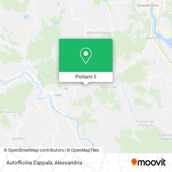 Mappa Autofficina Zappalà