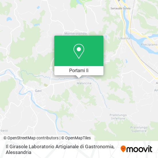 Mappa Il Girasole Laboratorio Artigianale di Gastronomia