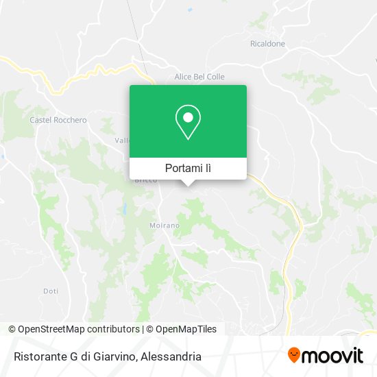 Mappa Ristorante G di Giarvino
