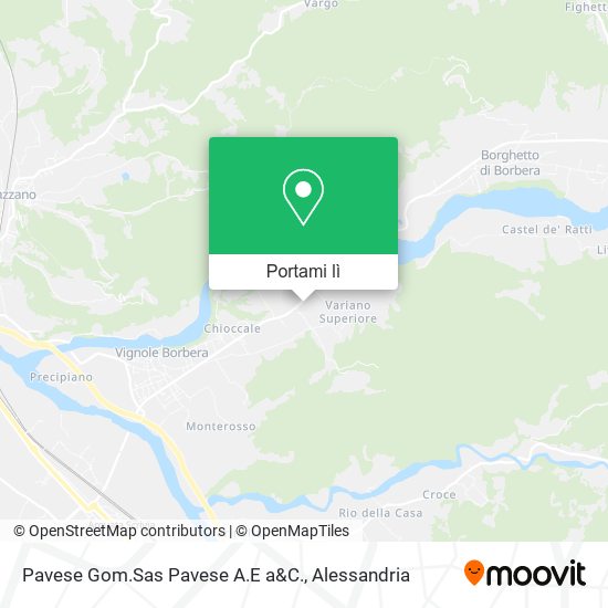 Mappa Pavese Gom.Sas Pavese A.E a&C.