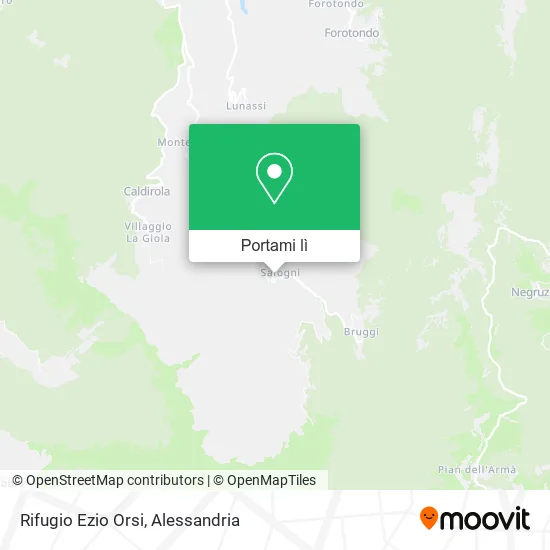 Mappa Rifugio Ezio Orsi