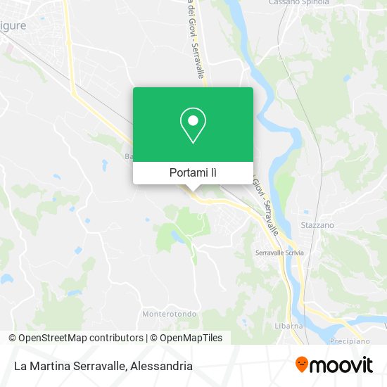 Mappa La Martina Serravalle