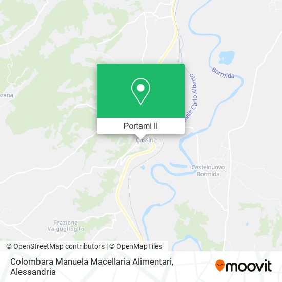 Mappa Colombara Manuela Macellaria Alimentari
