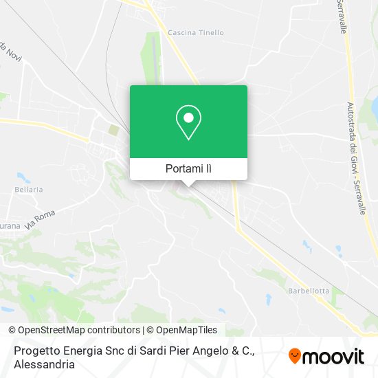 Mappa Progetto Energia Snc di Sardi Pier Angelo & C.