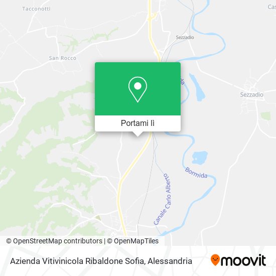 Mappa Azienda Vitivinicola Ribaldone Sofia
