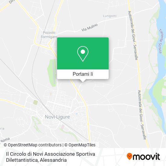 Mappa Il Circolo di Novi Associazione Sportiva Dilettantistica