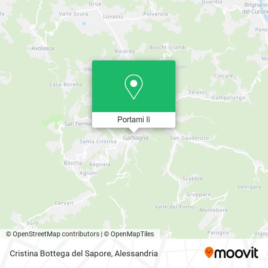 Mappa Cristina Bottega del Sapore
