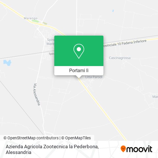 Mappa Azienda Agricola Zootecnica la Pederbona