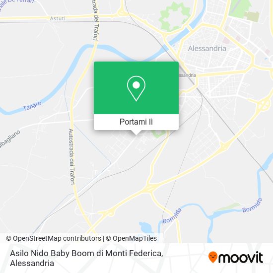 Mappa Asilo Nido Baby Boom di Monti Federica