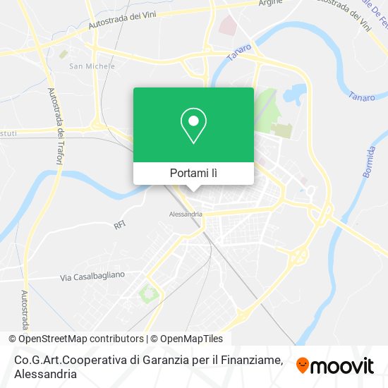 Mappa Co.G.Art.Cooperativa di Garanzia per il Finanziame