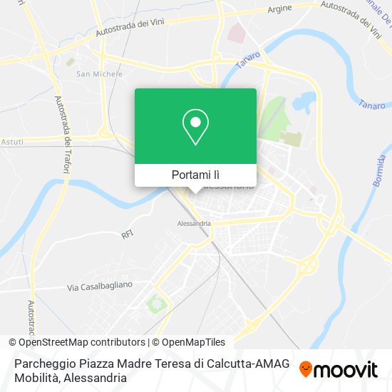 Mappa Parcheggio Piazza Madre Teresa di Calcutta-AMAG Mobilità