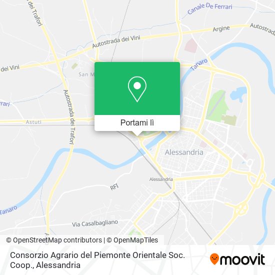 Mappa Consorzio Agrario del Piemonte Orientale Soc. Coop.
