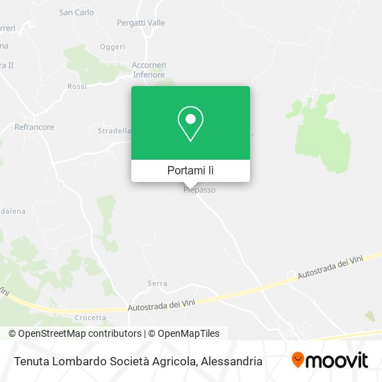 Mappa Tenuta Lombardo Società Agricola
