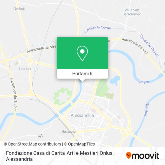Mappa Fondazione Casa di Carita' Arti e Mestieri Onlus
