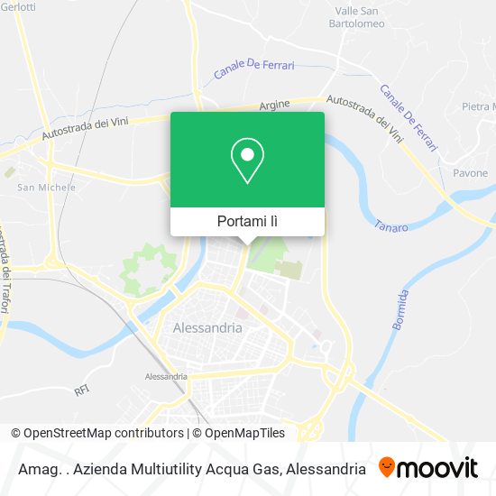 Mappa Amag. . Azienda Multiutility Acqua Gas